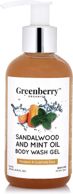 

GreenBerry Sandalwood & Mint Oil Body Wash (200ml) Gel(200 ml)