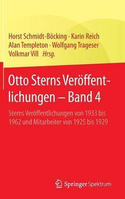 Otto Sterns Veroeffentlichungen - Band 4(German, Hardcover, unknown)