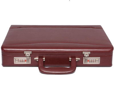 

HIGH TOUCH Faux Leather Briefcase Small Briefcase - For Men(Brown)