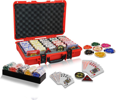 

Casinoite Monte Carlo Millions 500 Poker Chips Set(Multicolor)