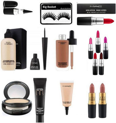 

big basket Eyelashes, Face nd Body Foundation,Stick,Studio Waterweight Foundation,Studio Fix Compact,BB. Cream,Liquid Liner,Select Cover Up,Cremesheen Caitlyn Jenner Lipstick (Set Of 2),Long Lasting Matte Finish Lipstick (Set Of 6)(Set of 16)