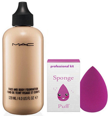 professional kit Sponge Puff & Face And Body Foundation(Set of 2)