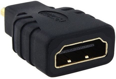 

GVAAS Micro HDMI to HDMI Adapter HDMI Adapter(Mobile, Laptop, Tablet, Mp3, Gaming Device, Black)