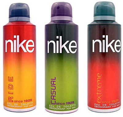 

Nike RIDE CASUAL AND EXTREME Body Spray - For Men & Women(600 ml, Pack of 3)