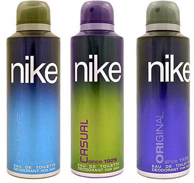 

Nike PURE CASUAL AND ORIGINAL Body Spray - For Men & Women(600 ml, Pack of 3)