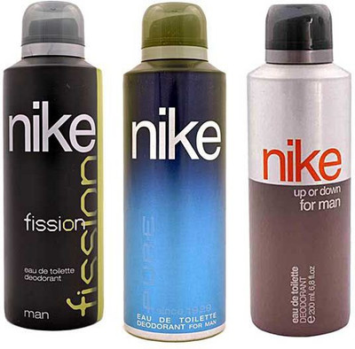

Nike FISSION PURE AND UP OR DOWN FOR MAN Body Spray - For Men & Women(600 ml, Pack of 3)
