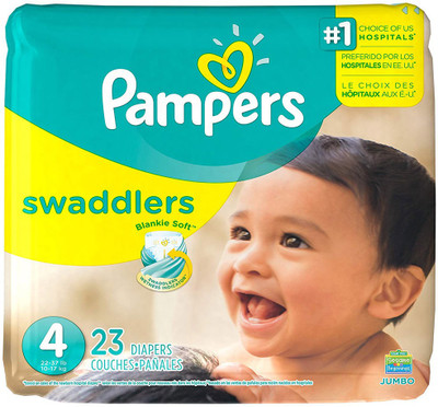 

Pampers Swaddlers Diapers, Size 4, 23 Count - M(23 Pieces)