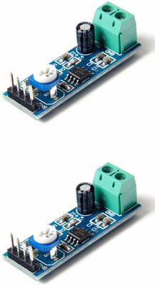 

KitsGuru (Set of 2) LM386 Audio Amplifier Module 10K variable resistor on board 200 Times Gain (Set of 2) Electronic Components Electronic Hobby Kit