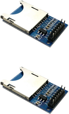 

KitsGuru SD Card Module Slot Socket Reader (Set of 2) Electronic Components Electronic Hobby Kit