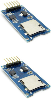

KitsGuru Micro SD Card Module Slot Socket Reader (Set of 2) Electronic Components Electronic Hobby Kit
