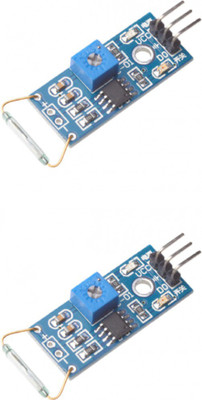 

KitsGuru Magnetic Reed Switch module Reed Sensor (Set of 2) Electronic Components Electronic Hobby Kit