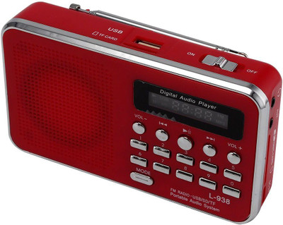 

CRETO Portable Digital L-938 FM Radio(Red)