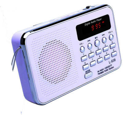 

CRETO L-938 Digital Radio FM USB Player Support Pen-drive , aux and memory card FM Radio(White)