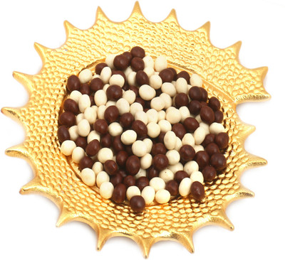 

Ghasitaram Gifts Chocolates- Golden Shell Nutties Platter Combo(2)