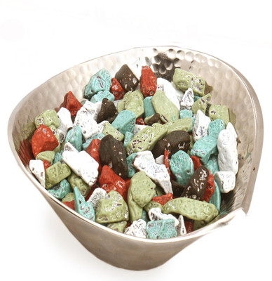 

Ghasitaram Gifts Chocolates- Silver Aluminium Stone Chocolate Bowl Combo(2)