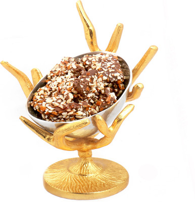 

Ghasitaram Gifts Chocolates- Silver Designer Tree English Brittle Chocolate Bowl Combo(3)