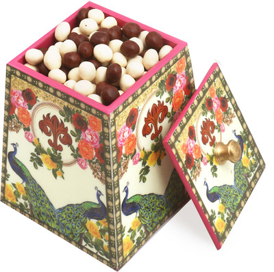 

Ghasitaram Gifts Chocolates- Multicolour Wooden Nutties Jar Combo(2)