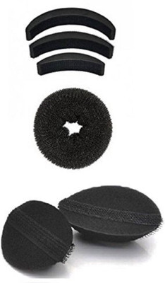 

JAGTEK Set Of 6 pcs Hair Puff Volumizer, Banana Bumpits And Hair Base Puff - Black 6 Hair Hold Hair Volumizer Hair-Volumizer-6pcs(20 g)