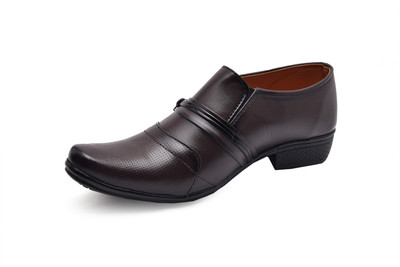 

WALK STREET Boys Slip on Formal Boots(Brown, Brownze