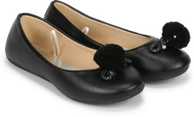 

Poppers by Pantaloons Girls Slip on Ballerinas(Black