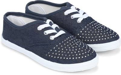 

Poppers by Pantaloons Girls Lace Sneakers(Blue, Dark blue