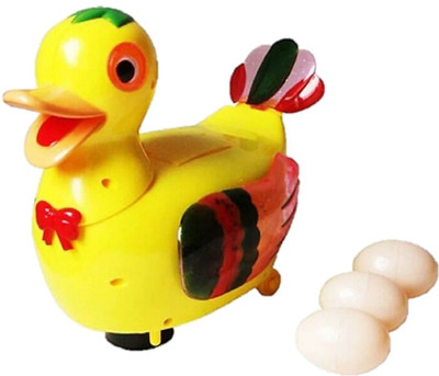 

Collectionmart Musical Egg Laying Duck Battery Operated Toy for Kids(Multicolor)