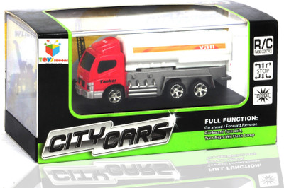 

Toys Bhoomi 1:64 Scale Mini RC Cars Mini City Vehicles Tanker Van Truck Remote Control Car Toy for Kids(Red)