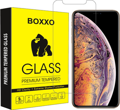 Boxxo Edge To Edge Tempered Glass for Apple iPhone XS(Pack of 1)