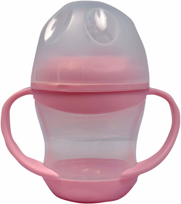 

Poddar Fashion Square Baby Cute Sty er Cup with Handles & Dust Free with Handel(Pink)