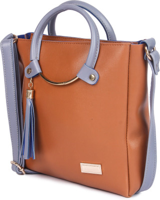 

Yours Luggage Women Evening/Party, Casual, Formal, Sports Tan Cotton, PU Sling Bag