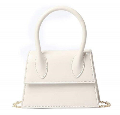 

Mei&Ge Girls Evening/Party, Casual, Formal White Leatherette Sling Bag