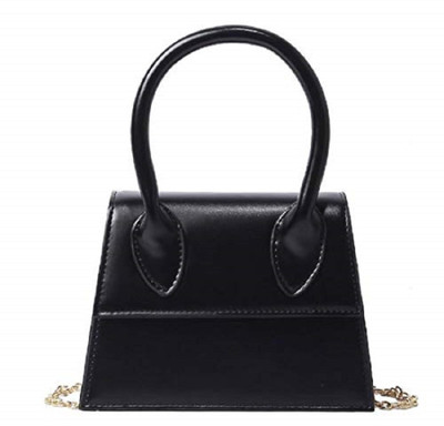

Mei&Ge Girls Evening/Party, Casual, Formal Black Leatherette Sling Bag
