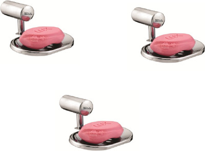 

Soul Smart 3 Combo Soap Case/ Soap Dish/ Soap Holder - Stainless Steel, Chrome Plated Finish(Steel)