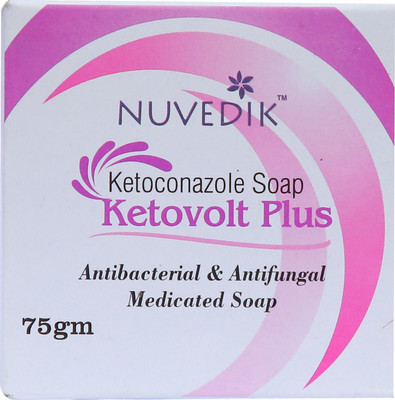 

Nuvedik Ketovolt Plus Antibacterial & Antifungal Medicated Soap(75 g, Pack of 2)