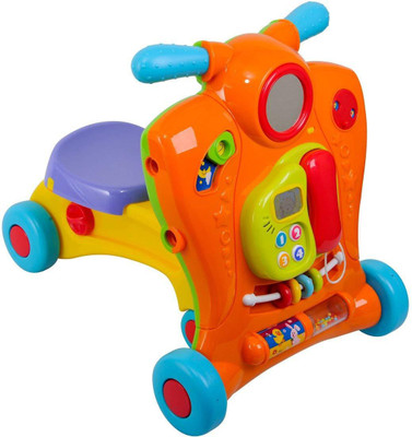

Playgo 2 in 1 Baby Walker Tricycle(Multicolor), Orange;yellow