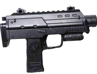

Bestie Toys gun machine half die alloy Plastic Mp7 Machine rubber bullet gun(Black)