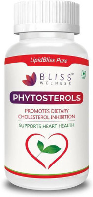 

Bliss Welness Lipid Bliss Pure Phytostrol Plant Sterol Powder Cholesterol Control / Lipid Improvement Health Supplement - 120 Vegetarian Capsules(120 No)