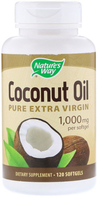

Nature's Way Nature's Way, Coconut Oil, Pure Extra Virgin, 1,000 mg, 120 Softgels(120 No)