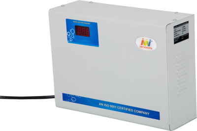 

Servomate 4 KVA Automatic Stabilizer For upto 1.5 Ton AC and all othe house hold appliances (150v-280v) Aluminium Automatic Voltage Stabilizer(Ivory)