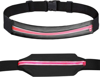 

DMG Waterproof Running Travel Waist Bag Pouch(Black, Pink)