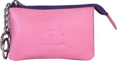 

Growth India Women Multicolor Genuine Leather Wallet(8 Card Slots), Pink & purple