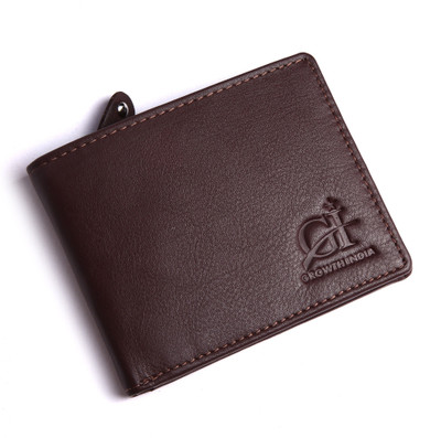 

Growth India Men Brown Genuine Leather Wallet(10 Card Slots)