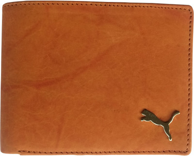 

Puma Men Formal Tan Genuine Leather Wallet(6 Card Slots)