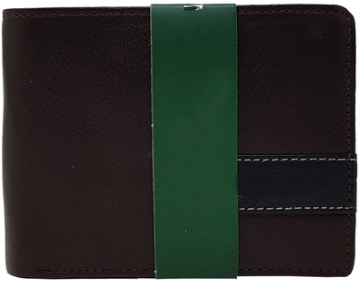 

Wildmount Men Brown Genuine Leather Wallet(3 Card Slots)