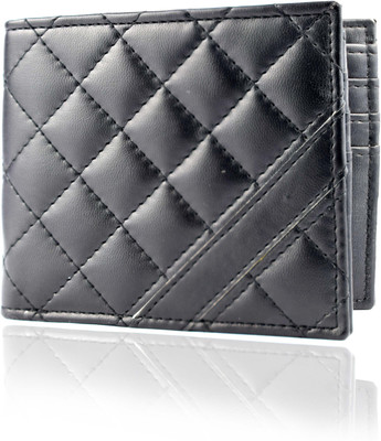 

Accezory Men Casual Black Artificial Leather Wallet(6 Card Slots)