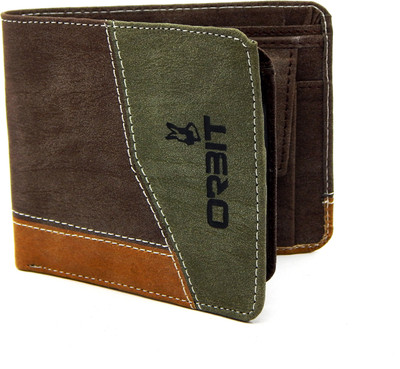 

Orbit Men Green, Brown, Khaki Genuine Leather, Fabric Wallet(5 Card Slots), Brown;green;rust