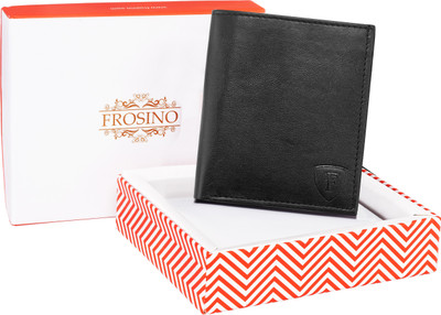 

FROSINO Men Black Artificial Leather Wallet(6 Card Slots)