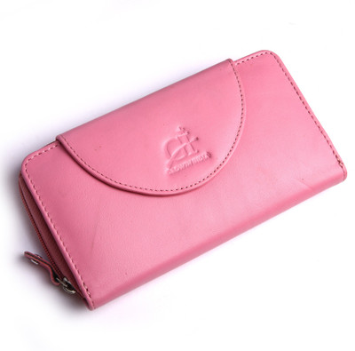 

Growth India Women Pink Genuine Leather Wallet(11 Card Slots)