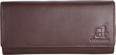 

Growth India Women Brown Genuine Leather Wallet(8 Card Slots)