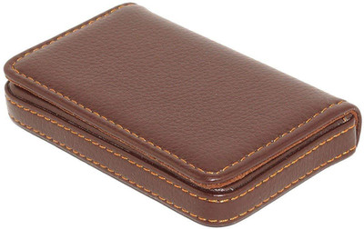 

Gskaa Men Brown Artificial Leather Card Holder(20 Card Slots)